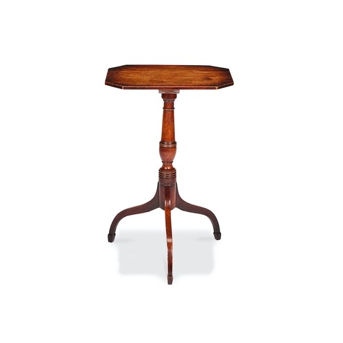 A late George III mahogany occasional table The octagonal to...