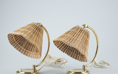 A pair of table/wall lamps, Itsu, 1950s.