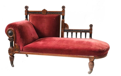 A pollard oak chaise longue
