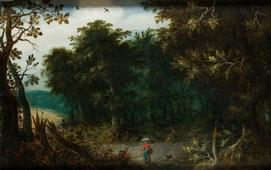 ABRAHAM GOVAERTS (1589 / 1626) "Wooded landscape with