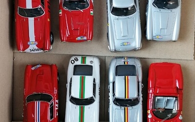 AMR - 9 véhicules échelle 1/43, métal : 4x Ferrari 250 LWB Le Mans (19)59...