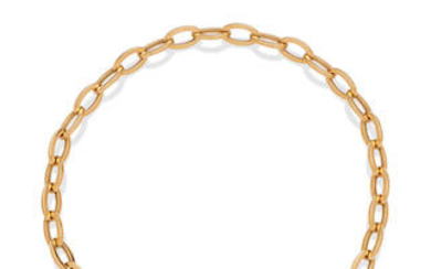 AN 18CT GOLD AND DIAMOND NECKLACE