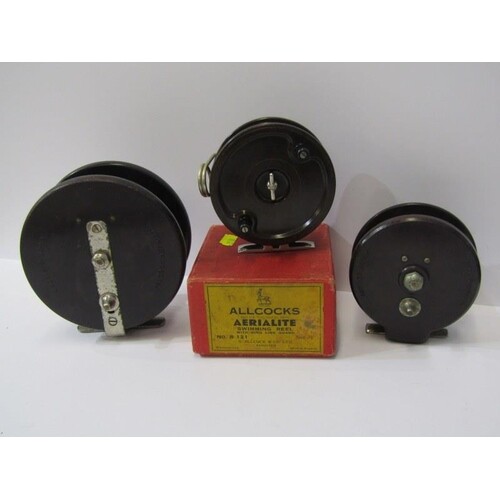 ANGLING, Allcocks Aerialite fishing reel with box and 2 othe...