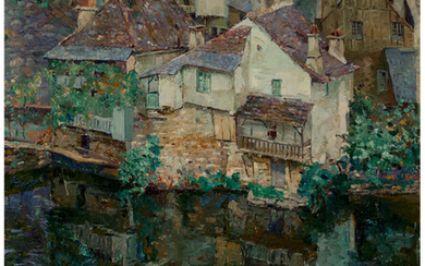 Abel George Warshawsky (1883-1962), View of Uzerche, France (circa 1933)