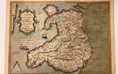Abraham Ortelius Map Of Wales