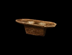 African Large Double Mortar Table