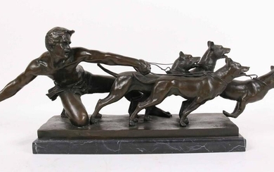 Alexandre Kelety, Bronze Sculpture, The Release