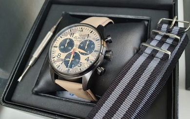 Alpina - Chronographarmy military watch swiss made + free omega style strap - Men - 2019