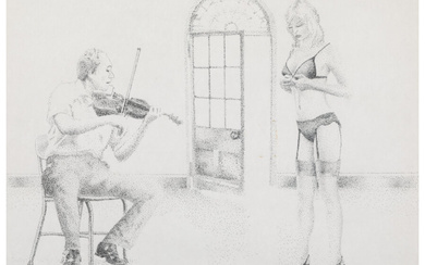 American Artist (20th Century), Violin Striptease (1978)