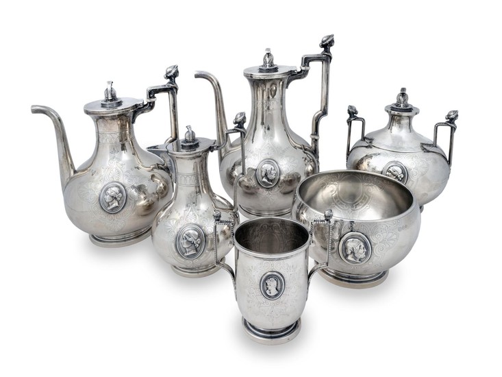 An American Silver Neoclassical Style Tea Set
