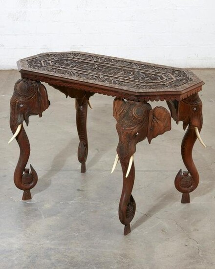 An Anglo Indian hardwood occasional table