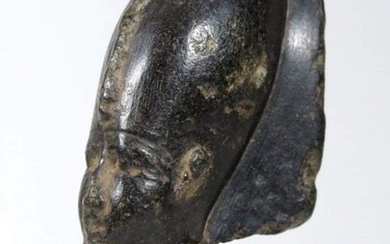 Ancient Egyptian Basalt Head of Osiris - 6×4.5×0 cm