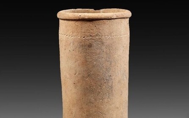 Ancient Egyptian Pottery Vase - Height 21.8 cm. Ex. Dr. Günther Marschall (1913 - 1997), Hamburg