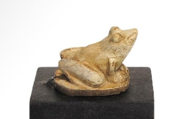 Ancient Egyptian Steatite Frog Amulet