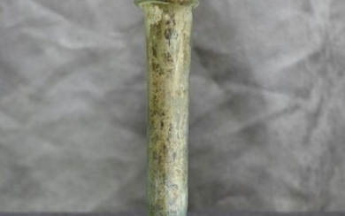 Ancient Roman Glass Perfume bottle - 11.6×4.4×4.4 cm - (1)
