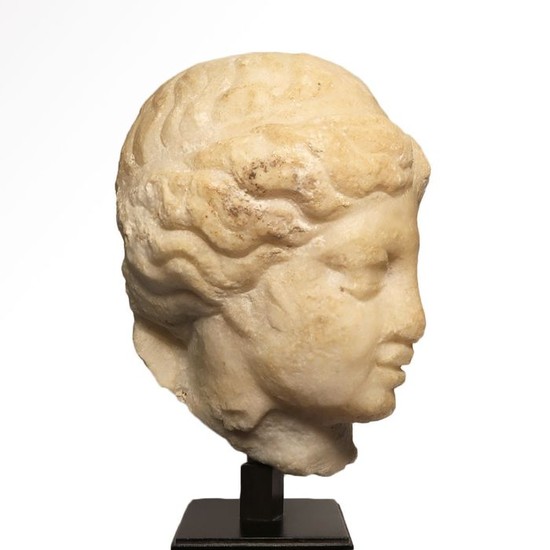 Ancient Roman Marble Head of Apollo, ex. Christies