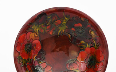 'Anemone' a Moorcroft Pottery bowl designed by Walter Moorcroft