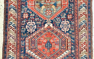 Antique Kazak#"Akstafa#", Caucasus, 19th century, wool on wool, approx. 205...