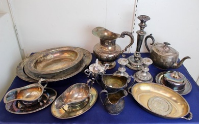Assorted Made in England Silver Plated Serve wares