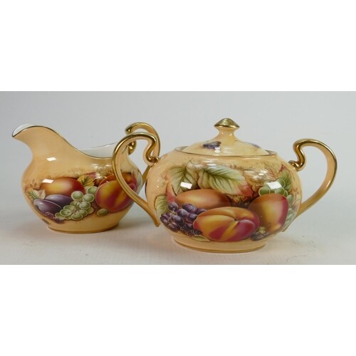 Aynsley Orchard Gold tea set: Comprising tea pot, covered su...