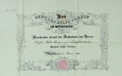 Bayern - Sammlung von zus. ca. 40 hs. Schriftstücken, meist Akten