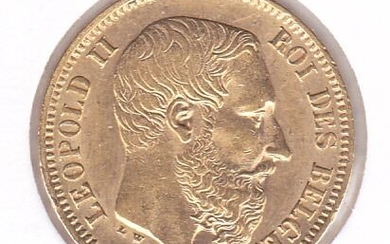 Belgium - 20 Francs 1868 Leopold II - Gold