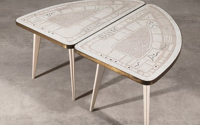 Berthold Müller-Oerlinghausen, 2 mosaic tables/coffeetables