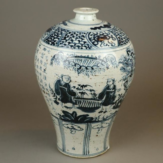 Blue and white Meiping vase - China, underglaze blue