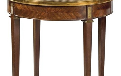 Boulloite Louis XVI style table in mahogany wood with
