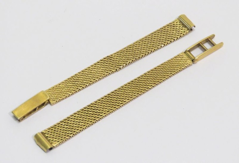 Bracelet de montre pour dame en or jaune à mailles…