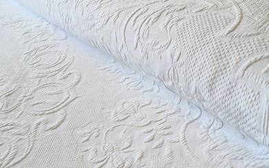Brocade bedspread. Ancient fabric. - Cotton - Early 20th century