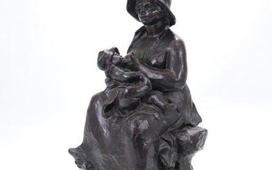 Bronze after Renoir "Maternite"