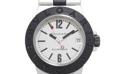 Bulgari, Diagono, réf. AL 32 A, montre-bracelet en aluminium et caoutchouc