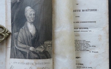 Bulmer, Memoir Elizabeth Mortimer, 1stUS Ed. 1836