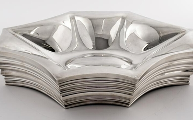 Bvlgari Modernist Sterling Silver Centerpiece Bowl
