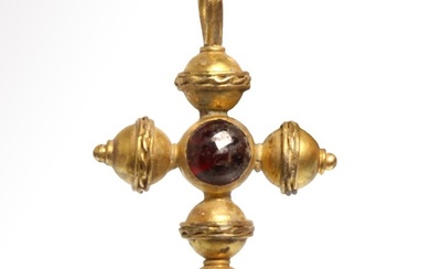 Byzantine Gold and garnet Cross