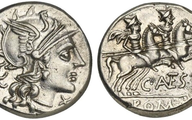 C. Antestius, Denarius, Rome, 146 BC; AR (g 3,82; mm...