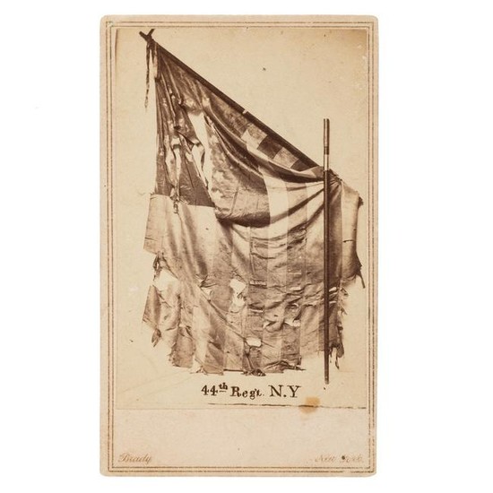 CDV of the Battle Flag of the 44th New York Infantry