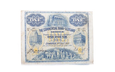 COMMERCIAL BANK OF SCOTLAND ONE POUND NOTE