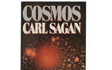 Carl Sagan, "Cosmos", Signed First Edition.