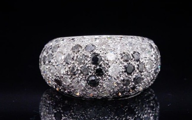 Cartier Sauvage 3.00ctw Black and White Diamond Ring