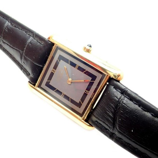 Cartier Tank Vermeil Unisex Quartz Watch