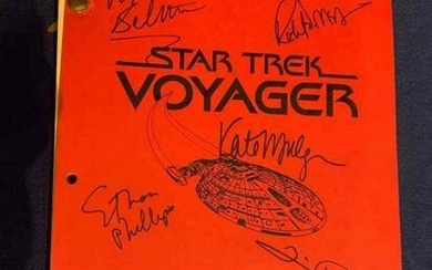 Cast-signed Star Trek Voyager Script