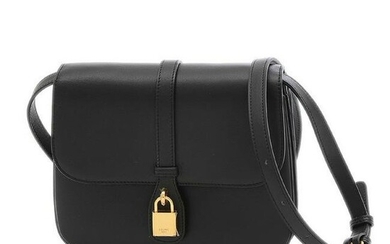 Celine Medium Taboo Shoulder Bag Leather Black 196583