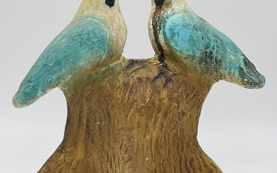 Ceramic Birds on a Tree Trunk from Sony Studios
