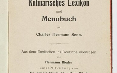 Charles Hermann Senn: "Kulinarisches Lexikon und