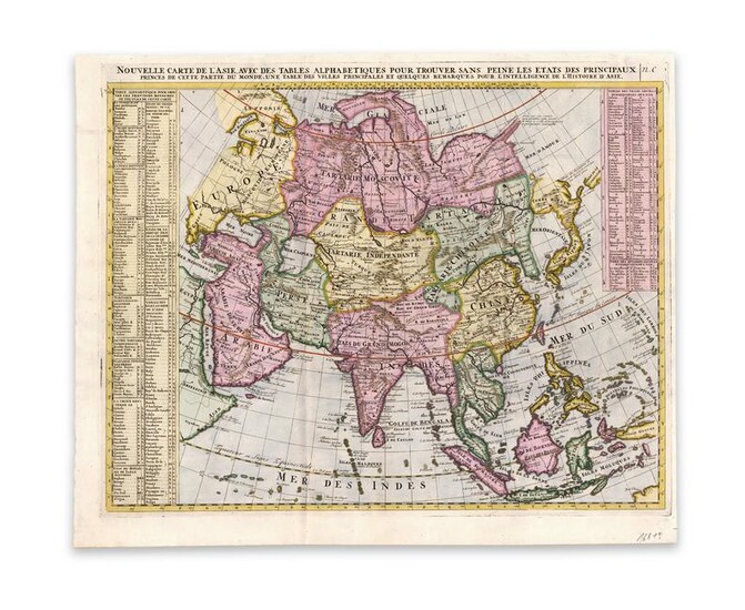 Chatelain, Henri Abraham. Nouvelle Carte de l' Asie
