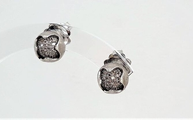 Chimento - 18 kt. White gold - Earrings - 0.17 ct Diamond