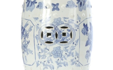 Chinese Blue and White Porcelain Garden Seat