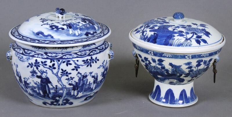 Chinese Blue & White Ware: Bowls (19th/ 20th Century)